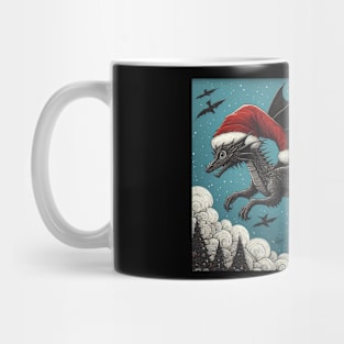 Gothic Christmas Dragon Mug